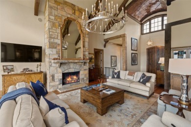 This custom home is noteworthy for its elegant stone facade on Cullasaja Club in North Carolina - for sale on GolfHomes.com, golf home, golf lot