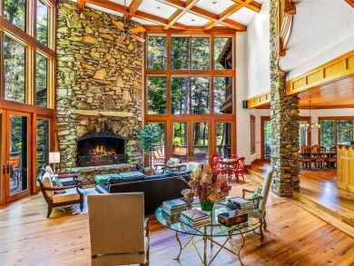 This impressive home boasts a distinctive yet captivating on Lake Toxaway Country Club in North Carolina - for sale on GolfHomes.com, golf home, golf lot