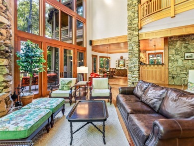 This impressive home boasts a distinctive yet captivating on Lake Toxaway Country Club in North Carolina - for sale on GolfHomes.com, golf home, golf lot