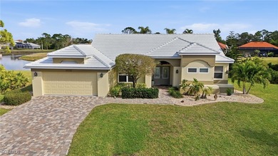 Located on a quiet cul-de-sac with stunning lake & golf course on Burnt Store Golf Club in Florida - for sale on GolfHomes.com, golf home, golf lot