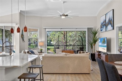 Sensational and fully renovated, this second-floor carriage home on Pelican Sound Golf and River Club in Florida - for sale on GolfHomes.com, golf home, golf lot