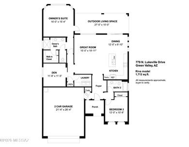 This well-appointed 2009 Riva model is located on a corner lot on Quail Creek Country Club  in Arizona - for sale on GolfHomes.com, golf home, golf lot