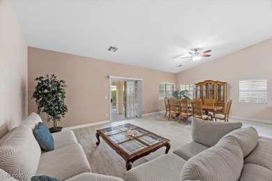 Discover elevated single-story living in the exclusive on Los Prados Golf Course in Nevada - for sale on GolfHomes.com, golf home, golf lot