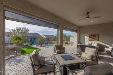 A highly upgraded and expanded 2137 Sq. Ft. Alora Model Exterior on Saddlebrooke Ranch Golf Club in Arizona - for sale on GolfHomes.com, golf home, golf lot