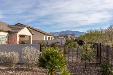 A highly upgraded and expanded 2137 Sq. Ft. Alora Model Exterior on Saddlebrooke Ranch Golf Club in Arizona - for sale on GolfHomes.com, golf home, golf lot