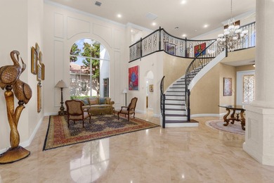 Elegant, expanded Carrington model with rare golf membership on Mizner Country Club in Florida - for sale on GolfHomes.com, golf home, golf lot