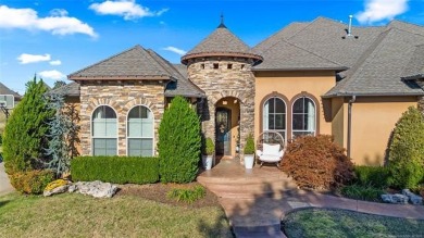 Charming stucco/stone home by White Hawk on 1/3 acre. Office on White Hawk Golf Club in Oklahoma - for sale on GolfHomes.com, golf home, golf lot