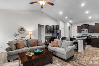 Welcome home to this beautifully maintained partial brick ranch on Fox Den Country Club in North Carolina - for sale on GolfHomes.com, golf home, golf lot