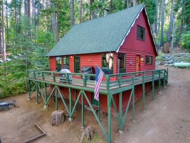 Don't be deceived by its charming rustic facade, this 2 bedroom on Sequoia Woods Country Club in California - for sale on GolfHomes.com, golf home, golf lot