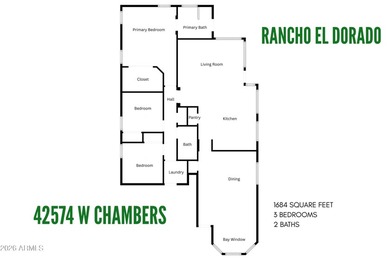 Experience desert living in this single-level home located on a on The Duke At Rancho El Dorado Golf Course in Arizona - for sale on GolfHomes.com, golf home, golf lot