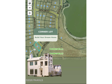 Corner Lot Opportunity in Sugar Mill Pond Positioned within one on Les Vieux Chenes Golf Course in Louisiana - for sale on GolfHomes.com, golf home, golf lot