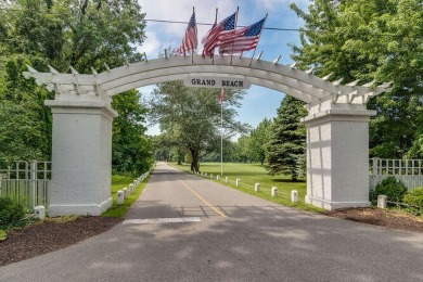 Nestled in the heart of Harbor Country, this 4 bedroom Grand on Grand Beach Municipal Golf Course in Michigan - for sale on GolfHomes.com, golf home, golf lot