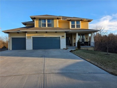 Hurry to see this stunning home with a finished walkout lower on Lakeside Hills Golf Course in Kansas - for sale on GolfHomes.com, golf home, golf lot