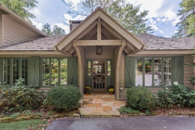 The fabulous outdoor great room defines this charming, classic on Highlands Country Club in North Carolina - for sale on GolfHomes.com, golf home, golf lot