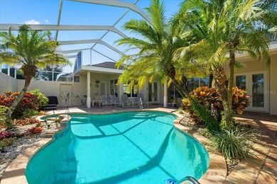 Beautifully updated 1994 Palmwood Bahama Breeze courtyard pool on Glen Lakes Country Club in Florida - for sale on GolfHomes.com, golf home, golf lot
