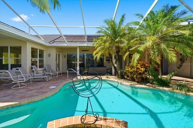 Beautifully updated 1994 Palmwood Bahama Breeze courtyard pool on Glen Lakes Country Club in Florida - for sale on GolfHomes.com, golf home, golf lot