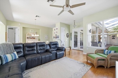 Beautifully updated 1994 Palmwood Bahama Breeze courtyard pool on Glen Lakes Country Club in Florida - for sale on GolfHomes.com, golf home, golf lot