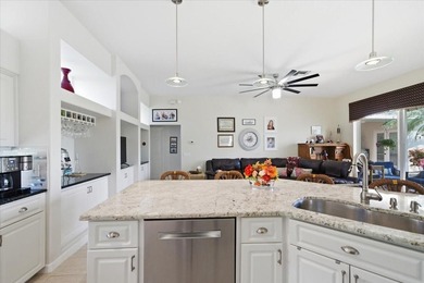 Beautifully updated 1994 Palmwood Bahama Breeze courtyard pool on Glen Lakes Country Club in Florida - for sale on GolfHomes.com, golf home, golf lot