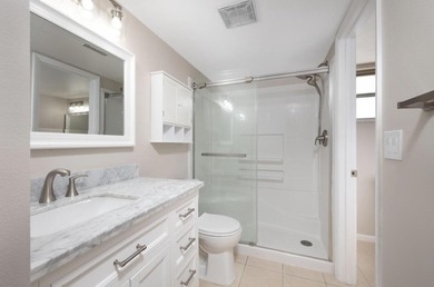 This lovely 1 bed/1.5 bath unit is located in the 55+ community on Monterey Yacht and Country Club in Florida - for sale on GolfHomes.com, golf home, golf lot