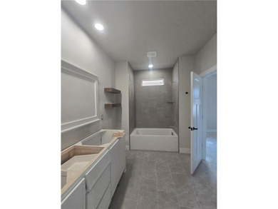 Stunning new construction single-level home situated in a on Big Sugar Golf Club in Arkansas - for sale on GolfHomes.com, golf home, golf lot