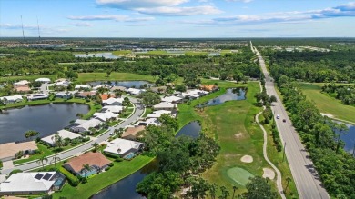 Enjoy stunning lake and golf course views framed by mature trees on Waterford Golf Club in Florida - for sale on GolfHomes.com, golf home, golf lot