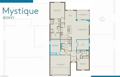 This Mystique floorplan features 3 bedrooms, 2 bathrooms, and a on Valencia Golf and Country Club in Florida - for sale on GolfHomes.com, golf home, golf lot