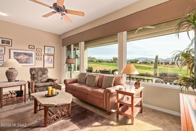 Sundrenched and move-in ready, this Extended Keystone model sits on Heritage Highlands At Dove Mountain in Arizona - for sale on GolfHomes.com, golf home, golf lot
