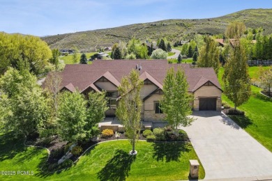 Discover refined mountain living in this stunning custom-built on Homestead Golf Club and Resort in Utah - for sale on GolfHomes.com, golf home, golf lot