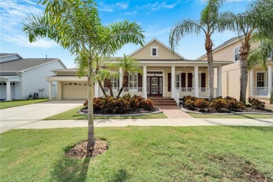 Welcome to 528 Islebay Blvd, a captivating Key West-style home on Apollo Beach Golf and Sea Club in Florida - for sale on GolfHomes.com, golf home, golf lot