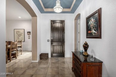 LOOKING FOR AN ACTIVE LIFESTYLE? This charming front courtyard on Poston Butte Golf Club in Arizona - for sale on GolfHomes.com, golf home, golf lot