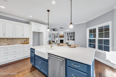 Gorgeous patio home sitting right on the golf course inside of on Compass Pointe Golf Course in North Carolina - for sale on GolfHomes.com, golf home, golf lot