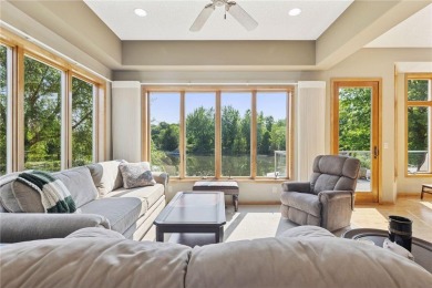 Lake Front on Sunrise Lake.  Custom walk-out home on Sunrise on TPC of the Twin Cities in Minnesota - for sale on GolfHomes.com, golf home, golf lot