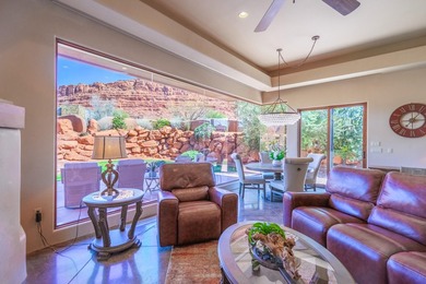 This exceptional 3-bedroom, 3-bath residence in the prestigious on Entrada at Snow Canyon in Utah - for sale on GolfHomes.com, golf home, golf lot