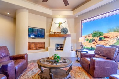 This exceptional 3-bedroom, 3-bath residence in the prestigious on Entrada at Snow Canyon in Utah - for sale on GolfHomes.com, golf home, golf lot