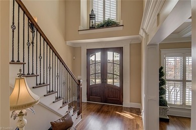 Elegant, classic, brick and stone transitional home in Salem on Salem Glen Country Club in North Carolina - for sale on GolfHomes.com, golf home, golf lot