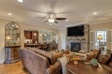 Elegant, classic, brick and stone transitional home in Salem on Salem Glen Country Club in North Carolina - for sale on GolfHomes.com, golf home, golf lot