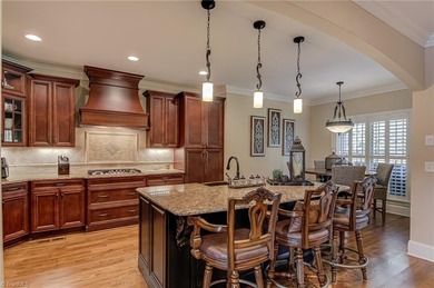 Elegant, classic, brick and stone transitional home in Salem on Salem Glen Country Club in North Carolina - for sale on GolfHomes.com, golf home, golf lot