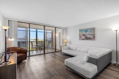 Beautifully updated 2 bedroom condo with a peak of ocean views on Ocean Village Golf Course in Florida - for sale on GolfHomes.com, golf home, golf lot