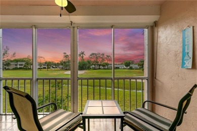 Wake up to gorgeous golf course sunsets in this furnished 2-bed on Quail Run Golf Club In Naples in Florida - for sale on GolfHomes.com, golf home, golf lot