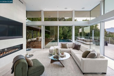 This Swatt-Miers home is impeccably appointed and commands on Orinda Country Club in California - for sale on GolfHomes.com, golf home, golf lot