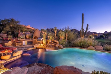 Set within the gated enclave of Pinnacle Canyon at Troon North on Troon North Golf Club  in Arizona - for sale on GolfHomes.com, golf home, golf lot