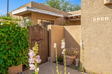 Step through a charming walled courtyard and enter a world of on Pueblo de Cochiti Golf Course in New Mexico - for sale on GolfHomes.com, golf home, golf lot