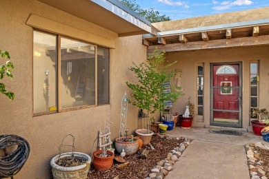 Step through a charming walled courtyard and enter a world of on Pueblo de Cochiti Golf Course in New Mexico - for sale on GolfHomes.com, golf home, golf lot