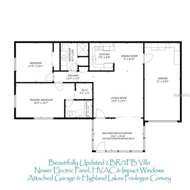 Beautifully updated villa-style condo in Palm Harbor's premier on Highland Lakes Executive Golf Course in Florida - for sale on GolfHomes.com, golf home, golf lot