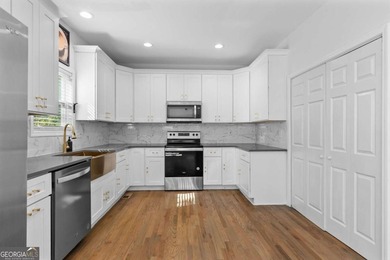 Welcome to this stunning contemporary home in sought-after East on East Lake Golf Club in Georgia - for sale on GolfHomes.com, golf home, golf lot