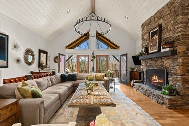 Enjoy the best of mountain living in this beautifully updated on Sapphire National Golf Club in North Carolina - for sale on GolfHomes.com, golf home, golf lot