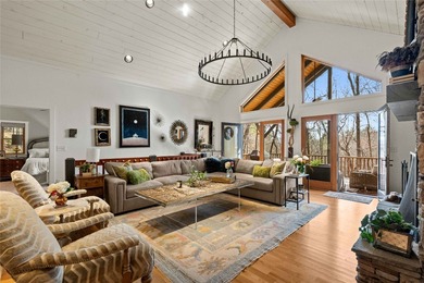 Enjoy the best of mountain living in this beautifully updated on Sapphire National Golf Club in North Carolina - for sale on GolfHomes.com, golf home, golf lot