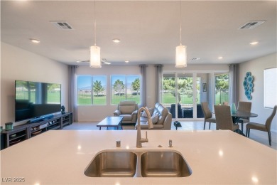 Stunning single-story Marigold floorplan located on the golf on Mountain Falls Golf Course in Nevada - for sale on GolfHomes.com, golf home, golf lot