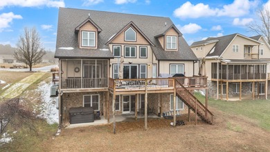 Luxury custom built lake lodge nestled alongside the shore of on Woodson Bend Resort in Kentucky - for sale on GolfHomes.com, golf home, golf lot