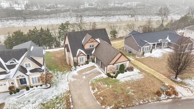 Luxury custom built lake lodge nestled alongside the shore of on Woodson Bend Resort in Kentucky - for sale on GolfHomes.com, golf home, golf lot